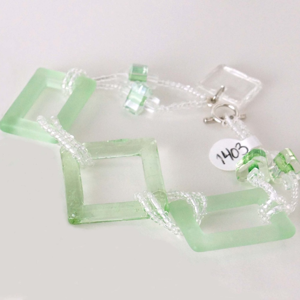 Fancy Mint Glass Frames Bracelet